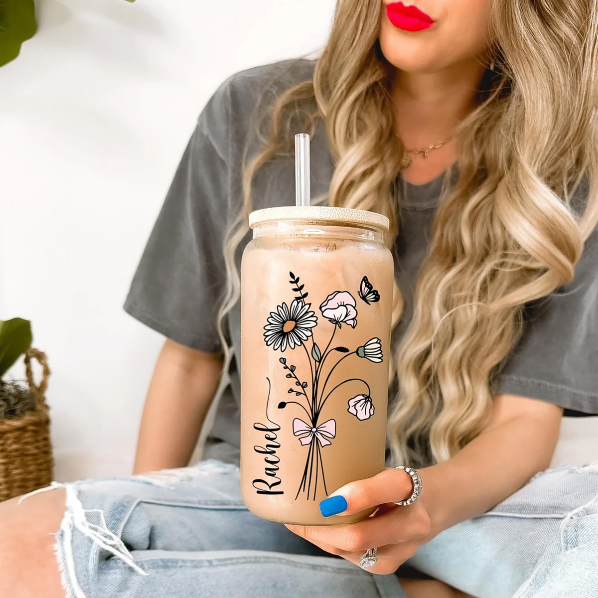 Coffee Equipment For Camping - Copo Personalizado Fofo com Tampa e
