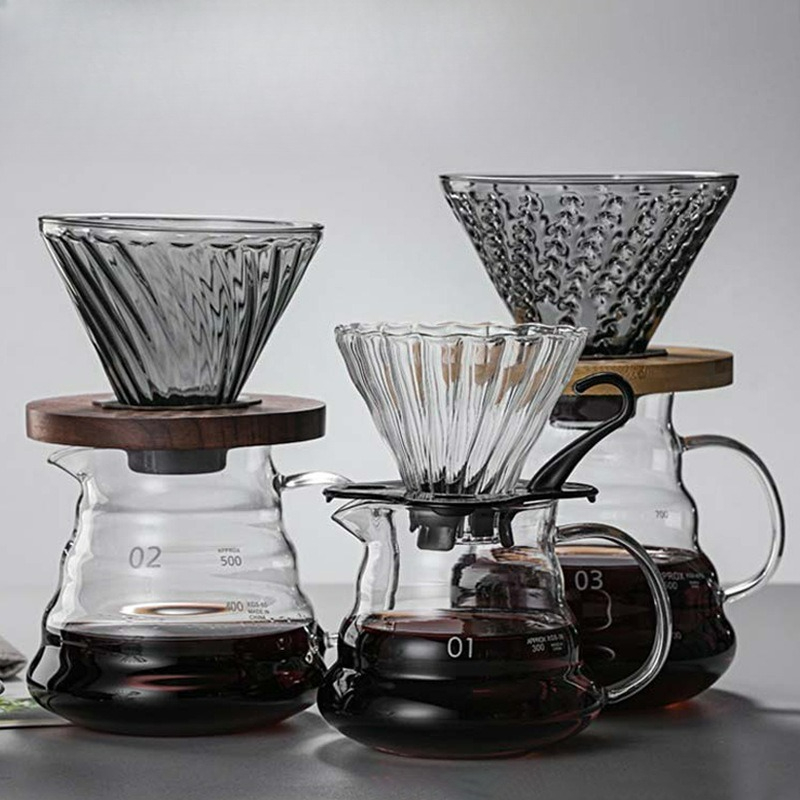 Coffee Equipment Pour Over - Despeje sobre cafeteira conjunto de vidro