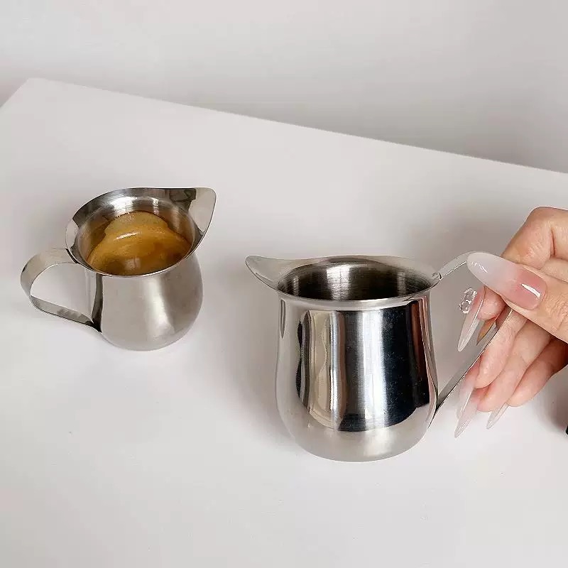 Jarra de leite em aço inoxidáv - Espresso Shot Glass avaliação e preço