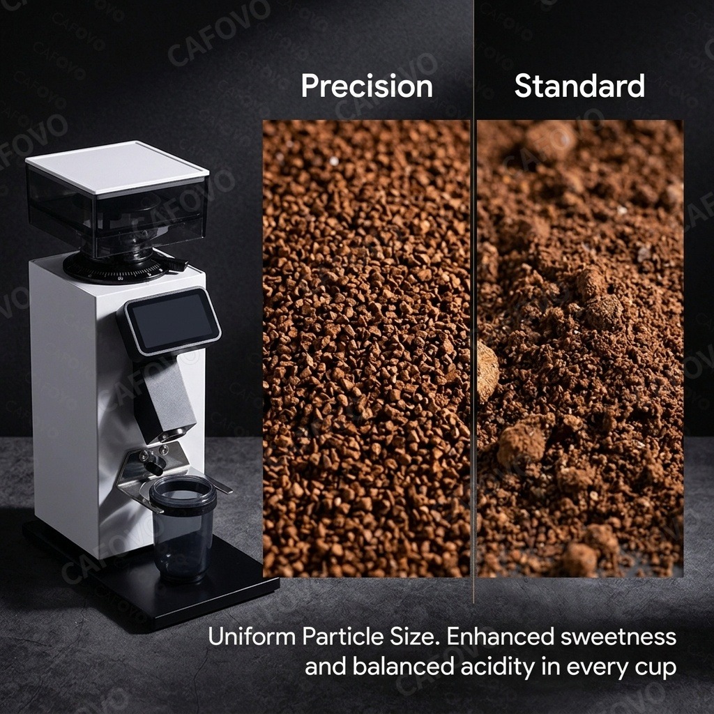 Moinho de Café CAFOVO G964F co - Coffee Grinder Burr Flat avaliação e preço